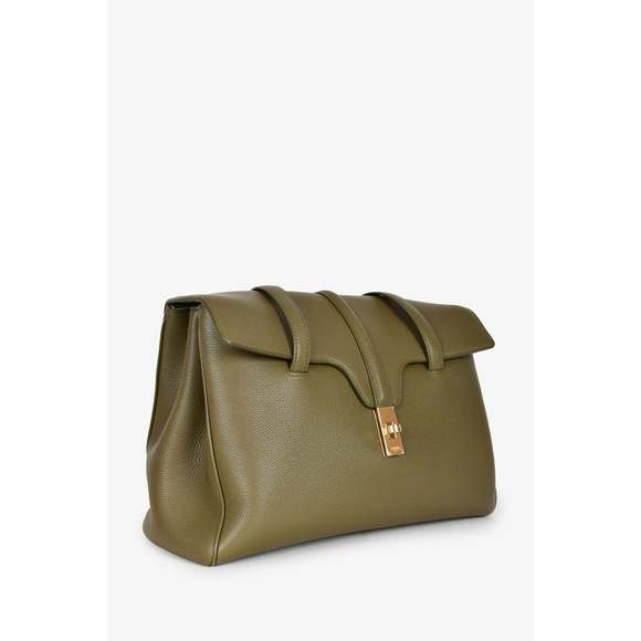 Celine 2020 Green Leather Medium Soft 16 Shoulder Bag - Picture 2 of 3